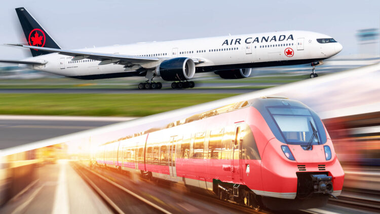 Air Canada Bahn Europa Copyright