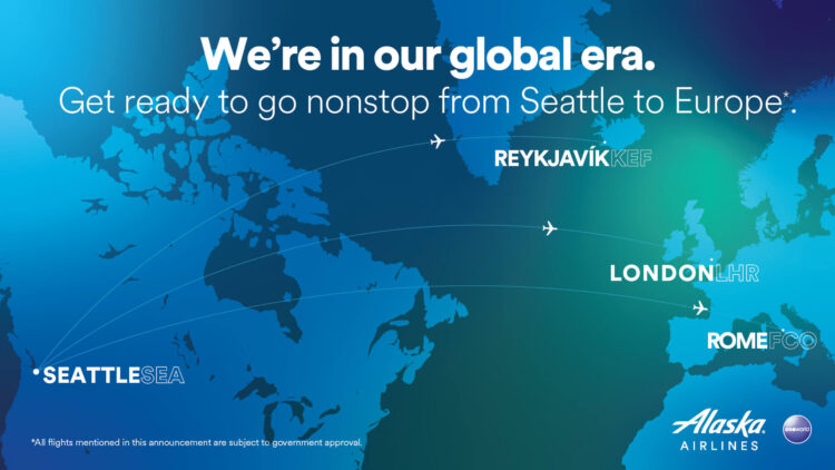 Alaska Airlines Europa Expansion Schaubild
