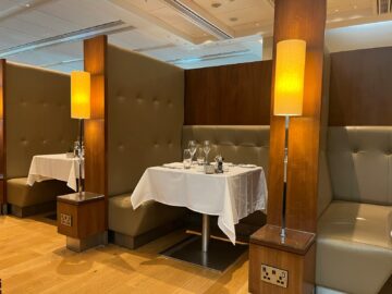 British Airways Concorde Room London Heathrow Terminal 5 Concorde Dining Sitzecke
