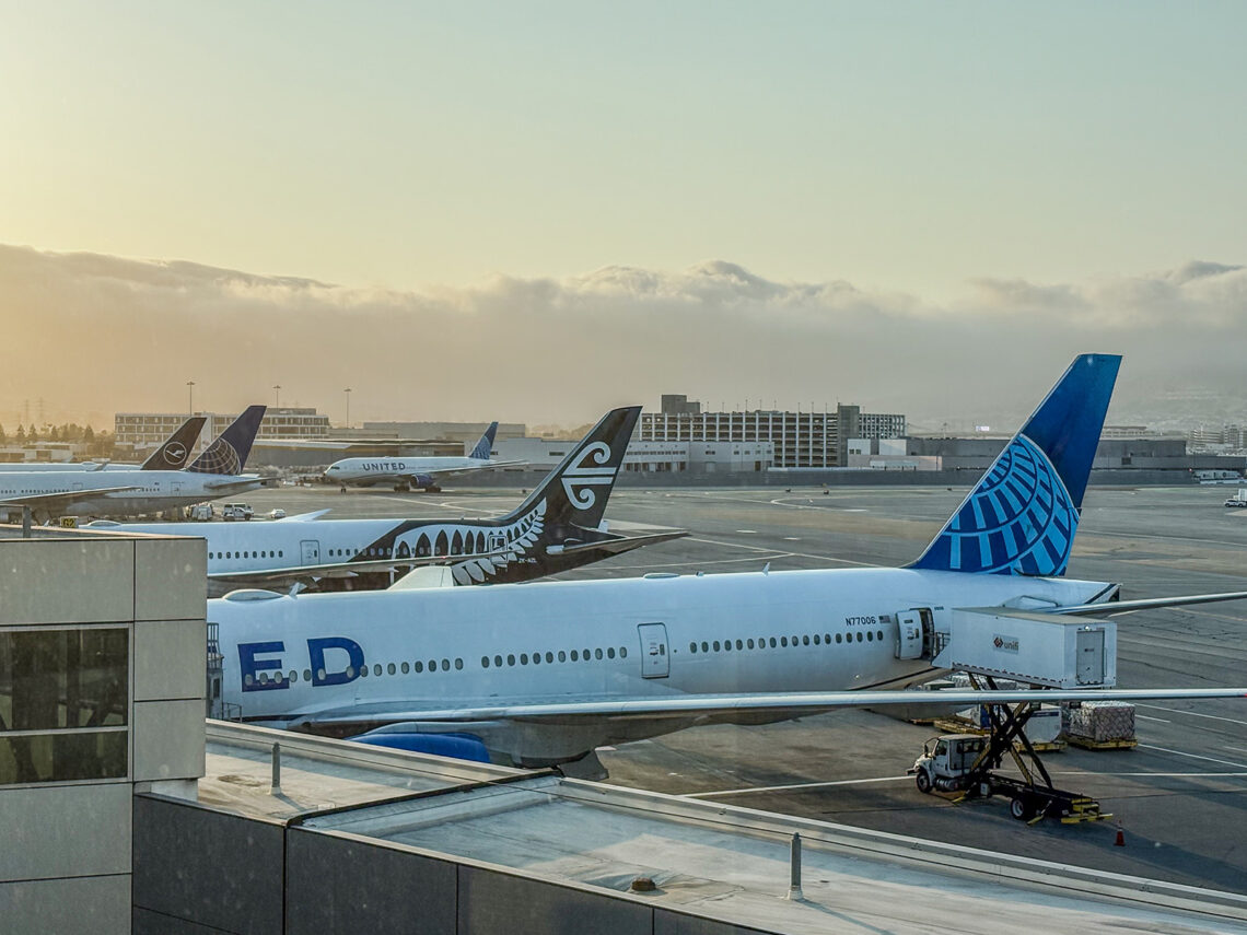 Flughafen San Francisco United 777 Air New Zealand Star Alliance Airlines Airport