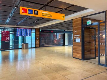Lufthansa Senator Lounge Berlin Wegweiser