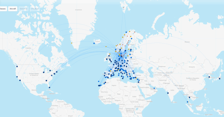 Sas Streckennetz Februar 2026 Flightconnections