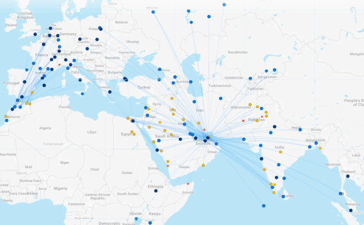Air Arabia Streckennetz Juli 2025 Flightconnections