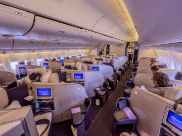 Air New Zealand Business Premier Class Boeing 777 Kabine