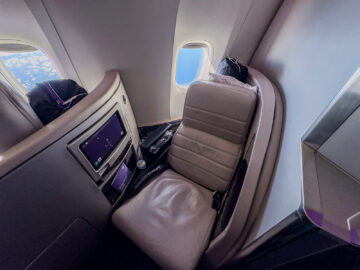 Air New Zealand Business Premier Class Boeing 777 Sitze Aussicht Fenster