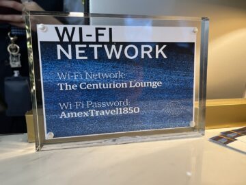 American Express Centurion Lounge Hongkong Wifi