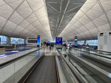 Flughafen Hongkong Terminal 1 Travelator