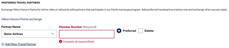 Hilton Honors Preferred Travel Partner Qatar Promo