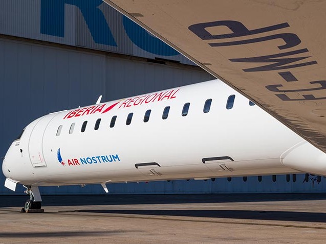 Iberia Regional Air Nostrum Flugzeug Bombardier Crj1000 Copyright