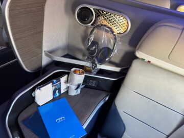 Ita Airways Business Class Airbus A330 900neo Ablageflaeche