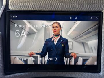 Ita Airways Business Class Airbus A330 900neo Monitor