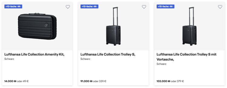 Miles And More Worldshop Aktion Lufthansa Life Collection Zehnfache Meilen