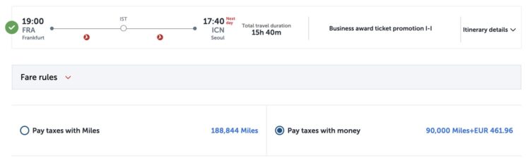 Miles And Smiles Praemienflug Turkish Airlines Business Class Frankfurt Istanbul Seoul August 2026