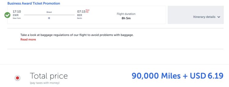 Miles And Smiles Praemienflug United Business Class New York Berlin August 2026
