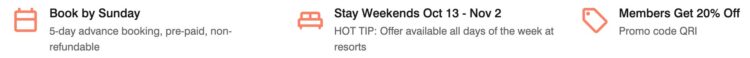 Marriott Bonvoy Escapes Oktober 2025