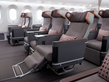 Eva Air Premium Economy Class Boeing 787 9 Kabine Copyright