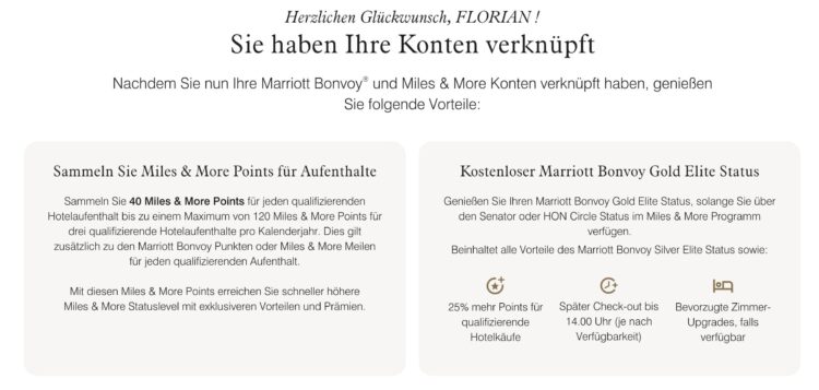 Marriott Bonvoy Miles And More Statusmatch Gold Elite Senator Hon Circle