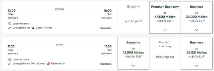 Miles And More Meilenschnaeppchen Discover Airlines Edelweiss Frankfurt Punta Cana Februar 2026