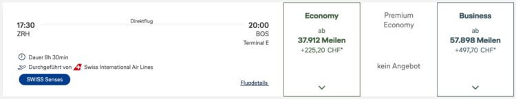 Swiss Senses Airbus A350 Zurich Boston Miles And More Meilenpreise 27 November 2025