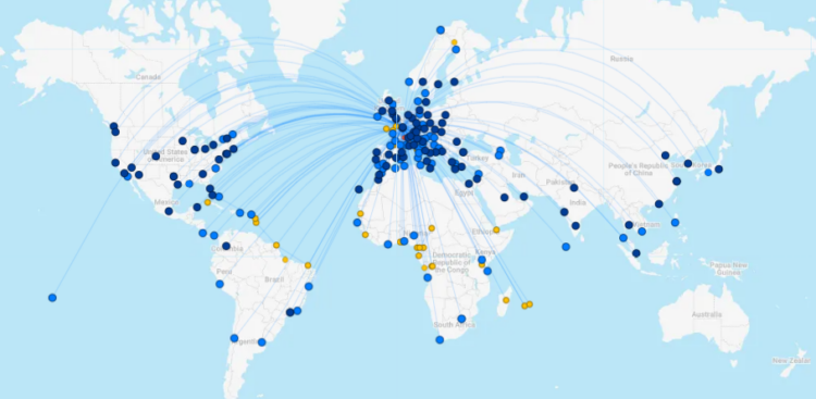 Air France Streckennetz Flightconnections Maerz 2026