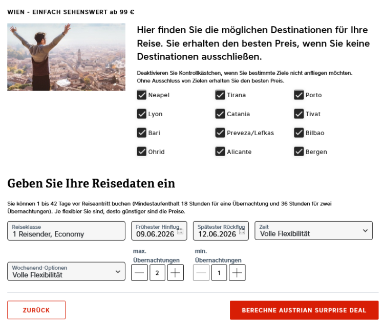 Austrian Surprise 2026 Preise