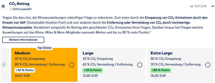Miles And More Co2 Ausgleichspaket Frankfurt Amman Lufthansa Business Class