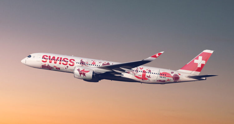 Swiss Airbus A350 Special Livery 3 Copyright