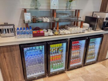 Turkish Airlines Lounge Bangkok Getraenke