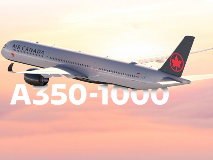 Air Canada Flugzeug Airbus A350 1000 Copyright