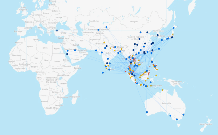 Airasia Streckennetz Dezember 2025 Flightconnections