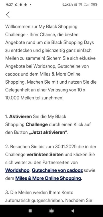 Miles And More My Black Shopping Challenge 2