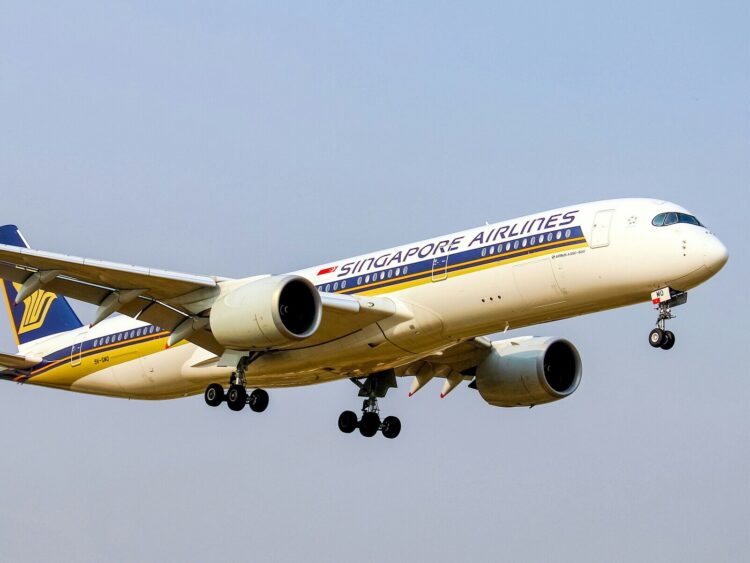 Singapore Airlines Airbus A350 900 Flugzeug Unsplash