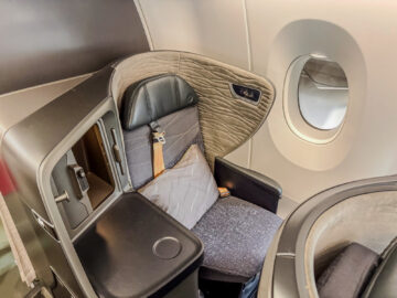 Turkish Airlines Airbus A350 900 Business Class Sitz Fenster 5