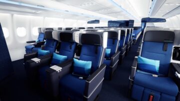 Discover Airlines Ocean Blue Premium Economy Class 1