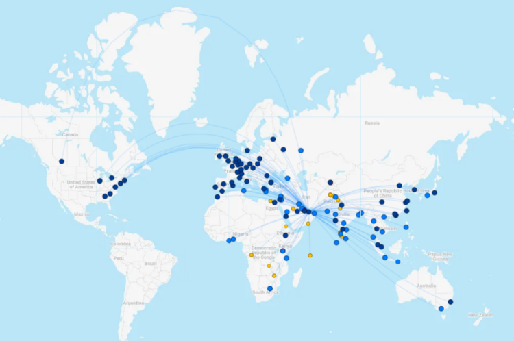 Etihad Airways Streckennetz FlightConnections August 2026
