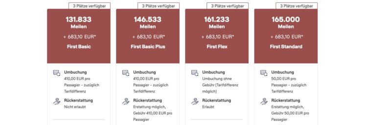 Miles And More Praemienflug Beispiel First Class Frankfurt Mexico City Tarife
