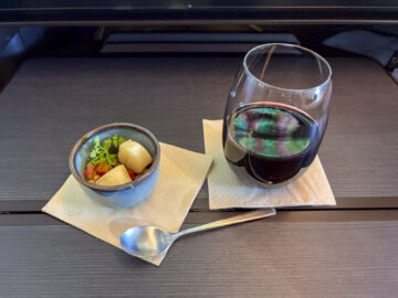 Cathay Pacific Boeing 777 300 Aria Suite Business Class Amouse Bouche