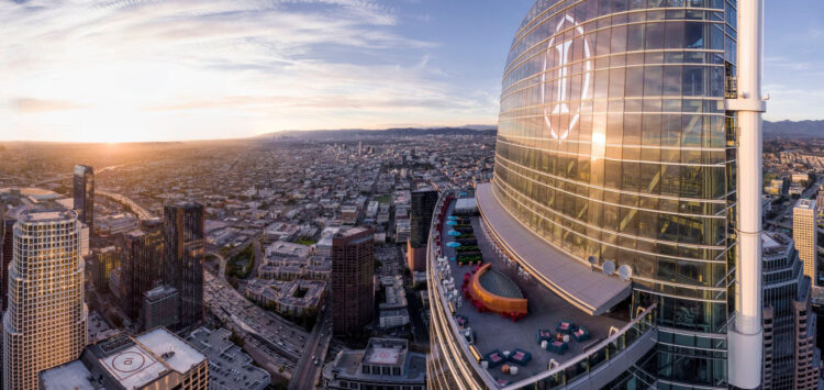 Intercontinental Los Angeles Downtown Aerial View Copyright