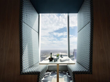 Intercontinental Los Angeles Downtown Restaurant Aussicht Copyright