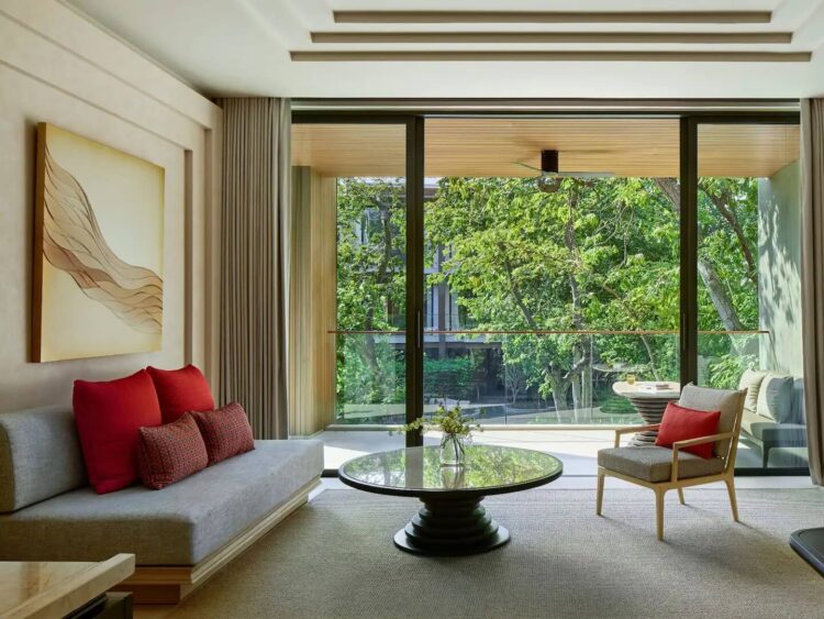 The Barai Hua Hin Suite Forest View With Balcony Living Room Copyright