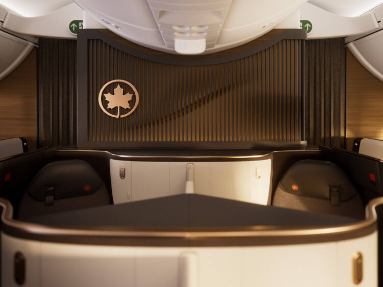 Air Canada Boeing 787 10 Signature Class Kabine Wand Copyright