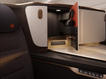Air Canada Boeing 787 10 Signature Class Sitz Ablage Copyright
