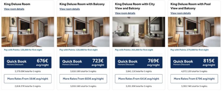 Conrad Athens Hilton Punkte Juli 2026 Zimmer Kategorien