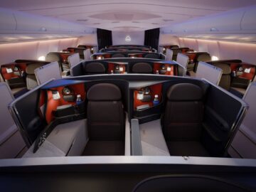 Delta Airlines Airbus A330 One Suites Kabine Vorne Copyright