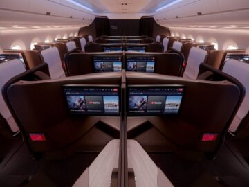 Delta Airlines Airbus A350 1000 One Suites Kabine Hinten Copyright