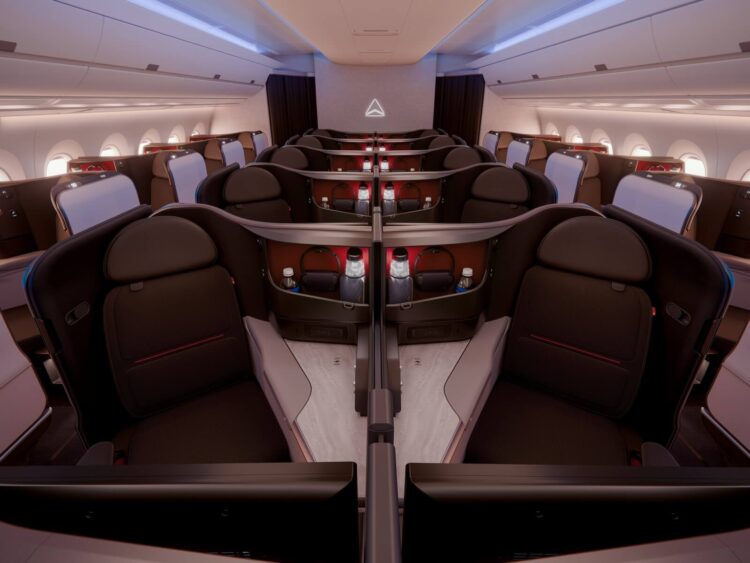 Delta Airlines Airbus A350 1000 One Suites Kabine Vorne Copyright
