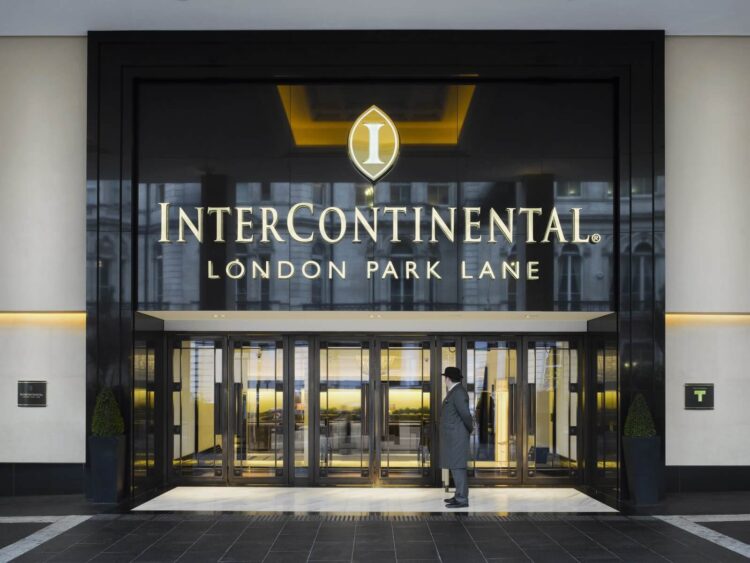 Intercontinental London Park Lane Fassade Port Chochere Copyright