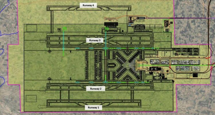 Bishoftu International Airport Terminal Runway Planung Zeichnung Dar Sidara Company Etg Copyright