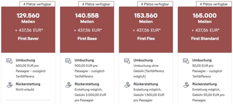 Miles And More Lufthansa First Class Frankfurt Johannesburg Mai 2026