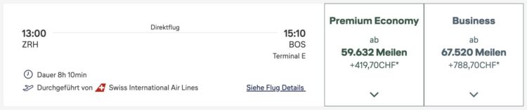 Miles And More Praemienflug Swiss Senses Airbus A350 Zurich Boston August 2026
